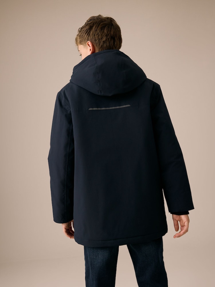 Bleumarin - Geacă parka impermeabilă (3-17ani) - Image 3 of 11