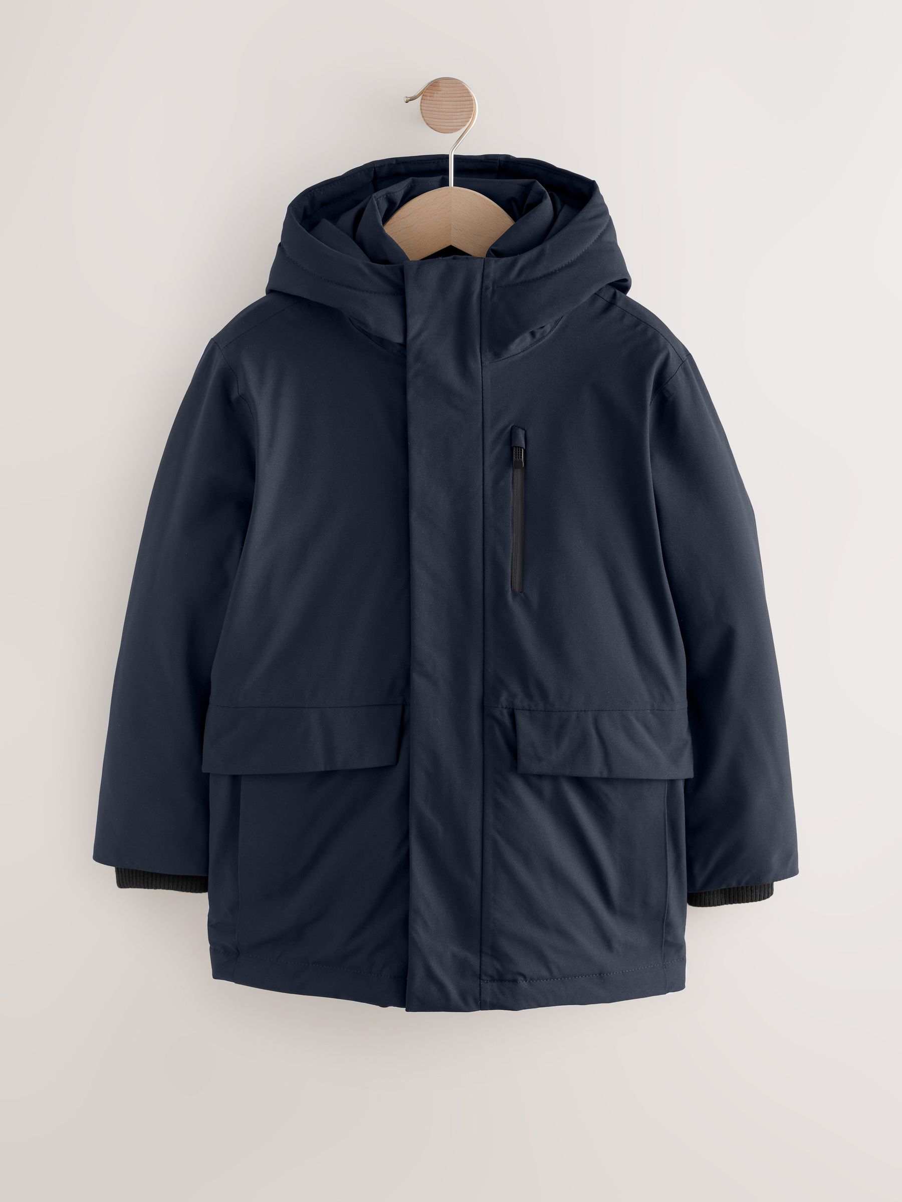 アウターその他 YESEYESEE Hairy Lining Long Parka Navy Ilse Jacobsen Hornbaek Wind Long Parka Rain Navy Jacket Size