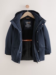 Navy Waterproof Parka Coat (3-17yrs) - Image 6 of 10