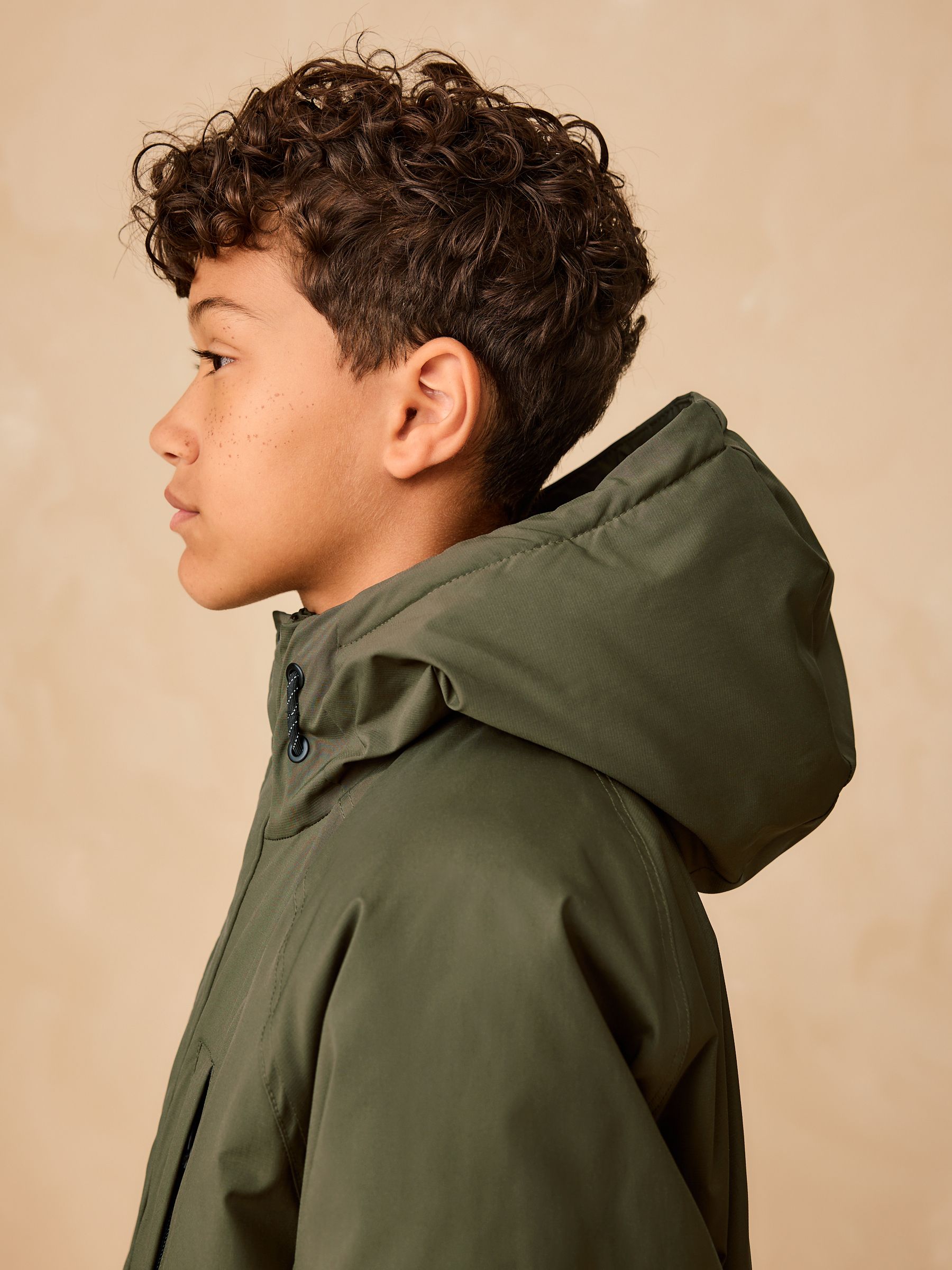 AMERICANA Side Zip Parka カーキ Men's parka Zotcity - KHAKI 58 Long sleeve Green - E26 | American