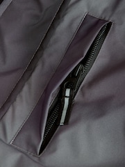 Grey Shower Resistant Fleece Lined Parka Coat (3-16yrs) - Image 9 of 11