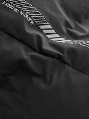 Black Shower Resistant Microfleece Lined Padded Coat (3-17yrs) - Image 5 of 8
