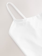 self. White Strappy Scoop Neck Body - Image 3 of 4