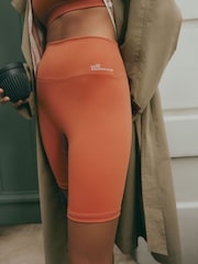 self. Rust Brown Bike Shorts - Image 1 of 8