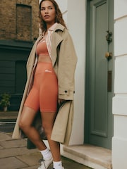 self. Rust Brown Bike Shorts - Image 3 of 8