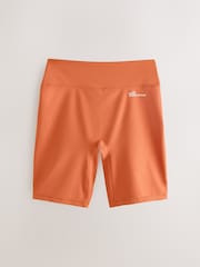 self. Rust Brown Bike Shorts - Image 6 of 8