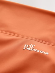 self. Rust Brown Bike Shorts - Image 7 of 8