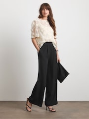 Joanna Hope Wide Leg Black Trousers - Image 1 of 4