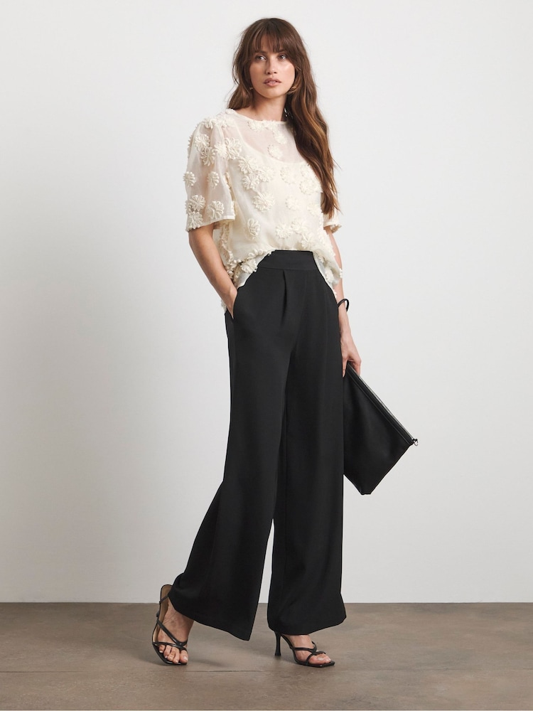 Joanna Hope Wide Leg Black Trousers - Image 1 of 4