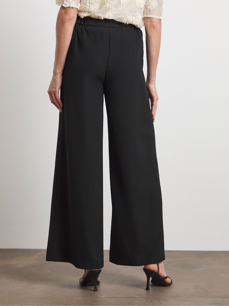 Joanna Hope Wide Leg Black Trousers - Image 2 of 4