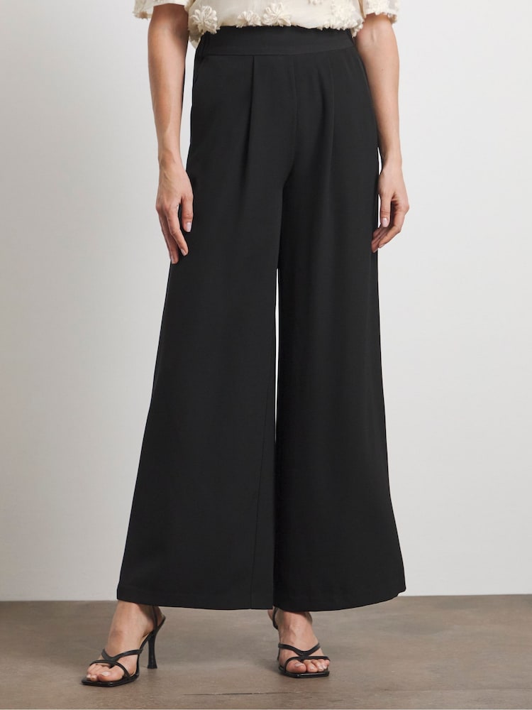Joanna Hope Wide Leg Black Trousers - Image 4 of 4
