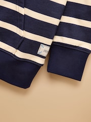 Joules Alfie Navy Quarter Zip Sweatshirt - Image 5 of 5