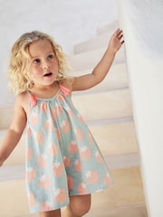 Blue Strawberry 100% Cotton Playsuit (3mths-10yrs) - Image 1 of 10
