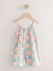 Blue Strawberry 100% Cotton Playsuit (3mths-10yrs) - Image 8 of 10