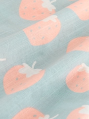 Blue Strawberry 100% Cotton Playsuit (3mths-10yrs) - Image 9 of 10