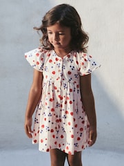 Fruit Print Button Up Summer Dress (3mths-10yrs) - Image 1 of 7