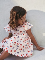 Fruit Print Button Up Summer Dress (3mths-10yrs) - Image 3 of 7