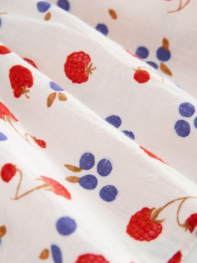 Impression de fruits - Robe d’été boutonnée (3mois à10ans) - Image 6 of 7