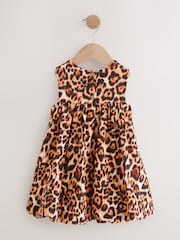 Animal Print Sleeveless Bubble Hem Dress (3mths-8yrs) - Image 6 of 8