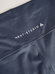 Midnight Blue Supersoft Dry Tech Flared Yoga Sports Leggings - Image 11 of 12
