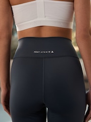 Midnight Blue Supersoft Dry Tech Flared Yoga Sports Leggings - Image 5 of 8