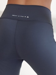 Midnight Blue Supersoft Dry Tech Flared Yoga Sports Leggings - Image 9 of 12