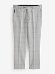Remus Uomo Grey Tapered Fit Wool Rich Trousers - Image 1 of 2