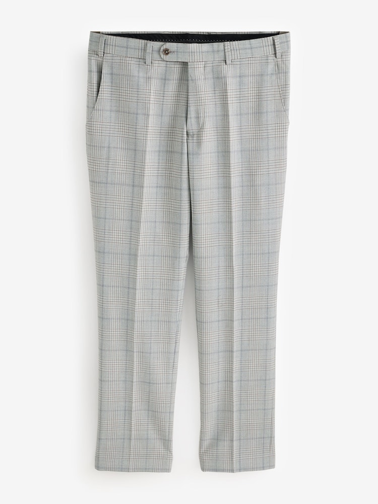 Remus Uomo Grey Tapered Fit Wool Rich Trousers - Image 1 of 2