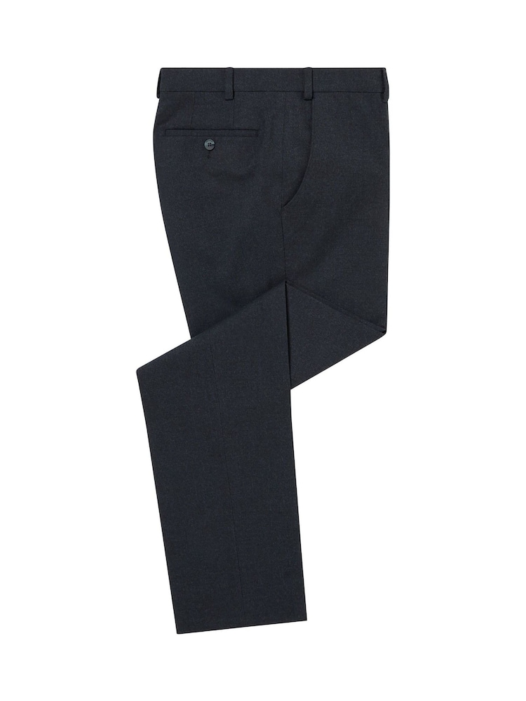 Pantalones de vestir elásticos de corte cónico de Remus Uomo - Imagen 2 de 2