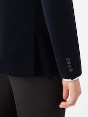 Remus Uomo Blue Slim Fit Velvet Jacket - Image 5 of 6