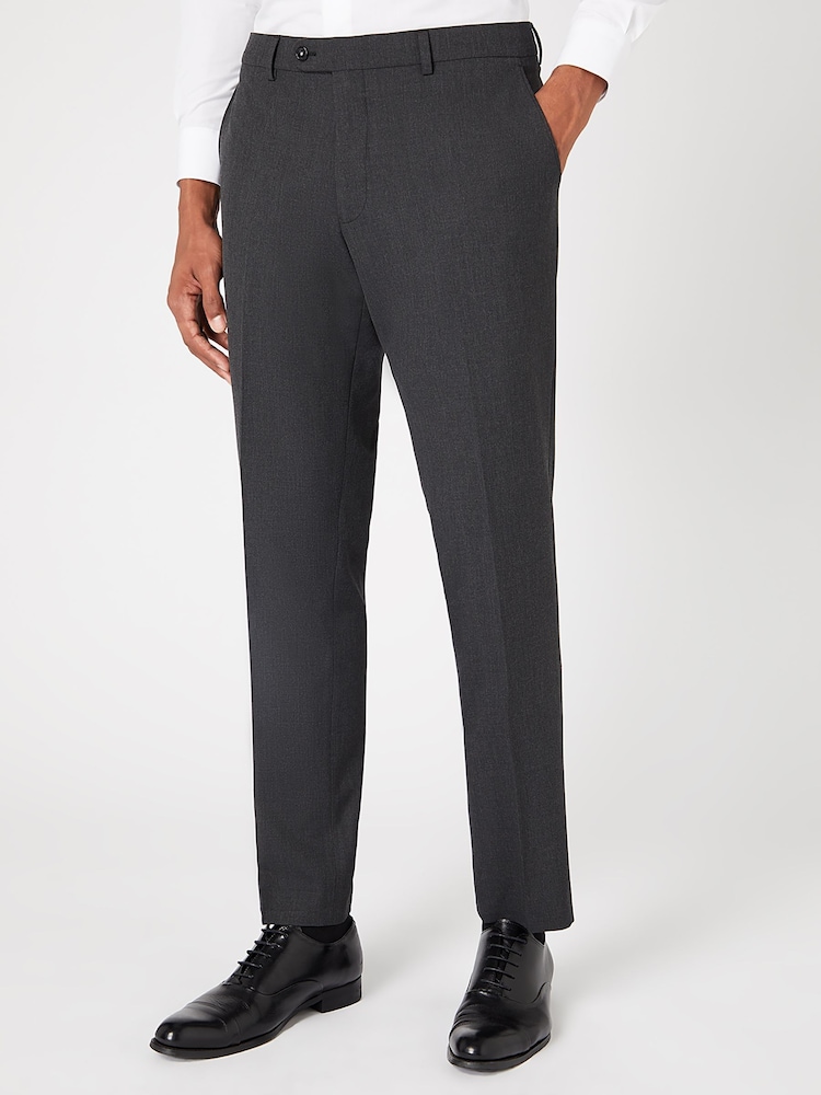 Remus Uomo Tapered Fit Polyviscose Stretch Formal Trousers - Bild 1 von 7