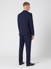 Remus Uomo Blue Tapered Fit Stretch Mix and Match Suit Jacket - Image 2 of 5