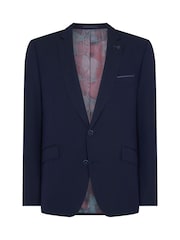Remus Uomo Blue Tapered Fit Stretch Mix and Match Suit Jacket - Image 5 of 5