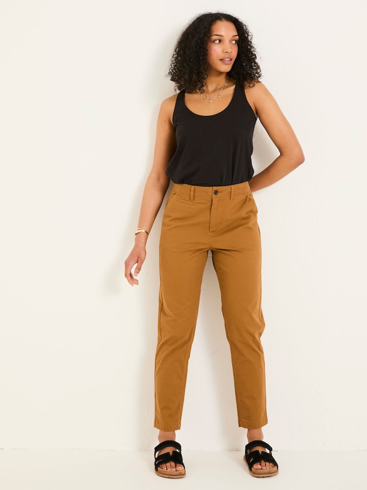 FatFace Rye Tan Brown Chino Trousers - Image 1 of 5