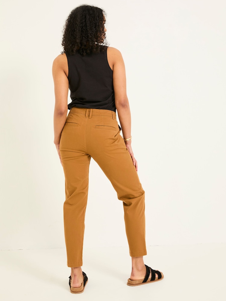 FatFace Rye Tan Brown Chino Trousers - Image 2 of 5