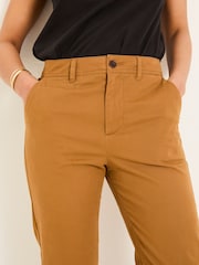 FatFace Rye Tan Brown Chino Trousers - Image 4 of 5