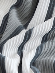 Grey Textured Stripe Jersey Shirt - Image 7 of 7