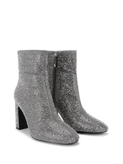 KG Kurt Geiger Grey Shay Gem Boots - Image 3 of 5