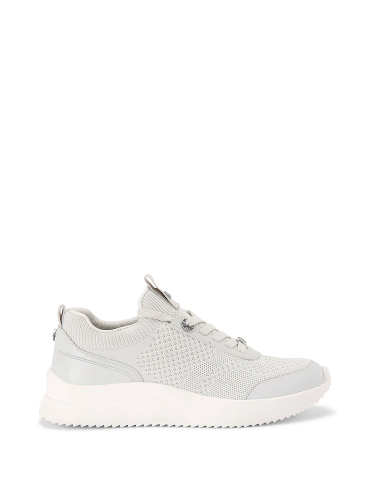 Cream - KG Kurt Geiger Layla Knit na vezalke; z vezalkami črna športni copati - Slika 2 iz 3 Cream - KG Kurt Geiger Layla Knit na vezalke; z vezalkami črna športni copati - Slika 2 iz 3