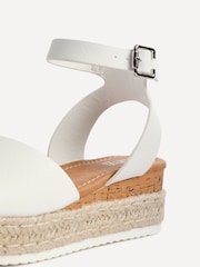 Linzi White Paradise Espedrille Flatform Sandals - Image 5 of 5