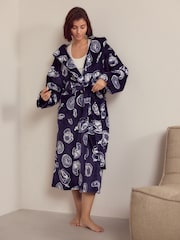 Navy Coffee Dressing Gown - Image 2 of 5