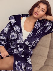 Navy Coffee Dressing Gown - Image 3 of 5