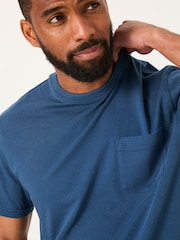 FatFace Cove French Navy Cove Pocket Tshirt - Image 4 of 5