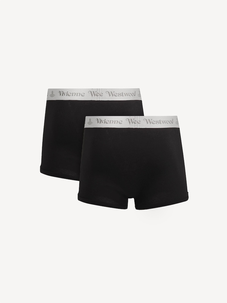 Vivienne Westwood Black Boxers 2 Pack - Image 2 of 2 Vivienne Westwood Black Boxers 2 Pack - Image 2 of 2