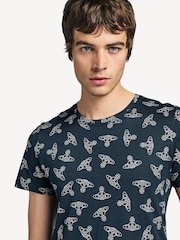 Vivienne Westwood Vivienne Westwood Anglo Orb Print Black Undershirt - Imagen 3 de 7