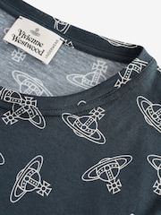 Vivienne Westwood Vivienne Westwood Anglo Orb Print Black Undershirt - Imagen 6 de 7