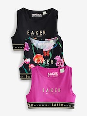 Baker by Ted Baker Crop Tops 3 Pack - Image 1 of 9