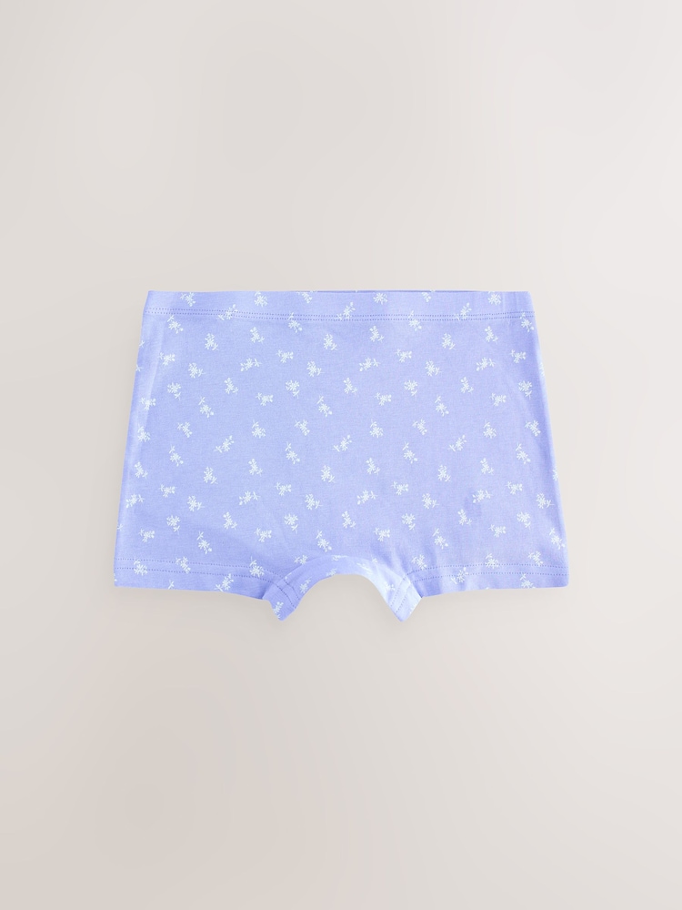 Pink/Blue Short Briefs 5 Pack (2-16yrs) - Image 2 of 9