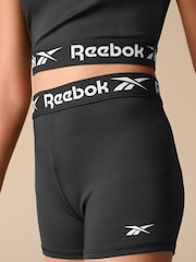 Reebok Girls Logo Tape Black Shorts - Image 4 of 10