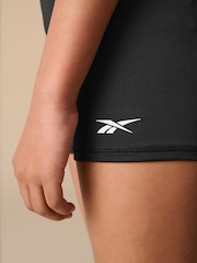 Reebok Girls Logo Tape Black Shorts - Image 6 of 10